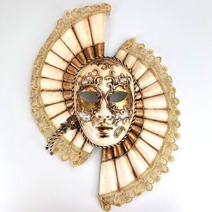 Venetian Hand Painted Made In Italy Mask